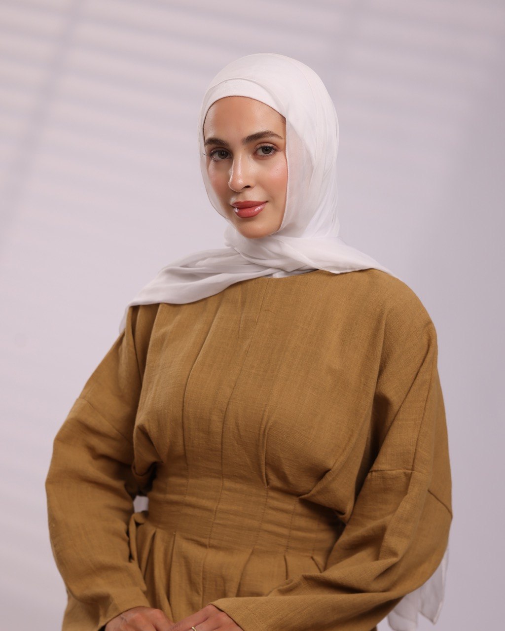 Golden Dune Linen Dress