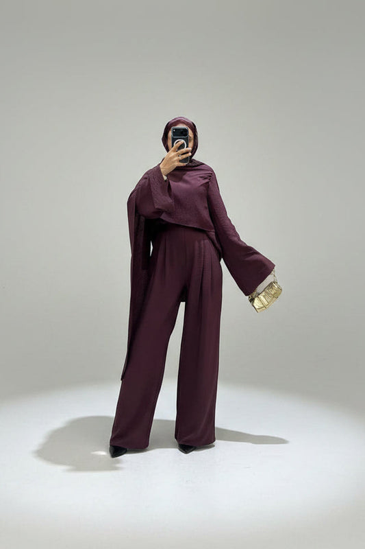 Bold Elegance in Deep Burgundy