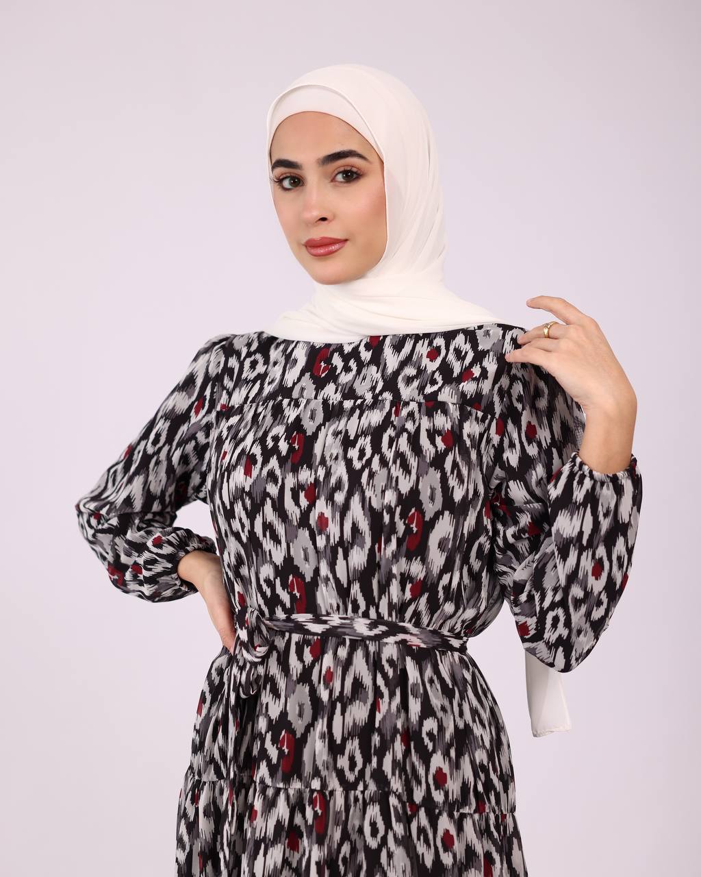 Leopard Black Dress
