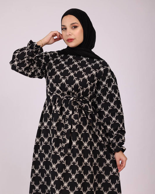 Floral Embroidery Dress