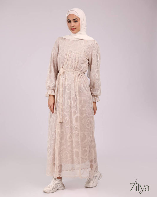 Off-White Lace Dress