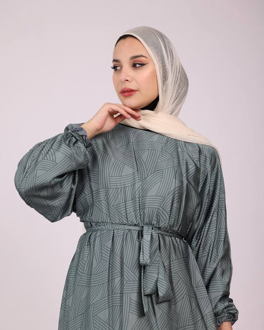 Emerald Satin Dress