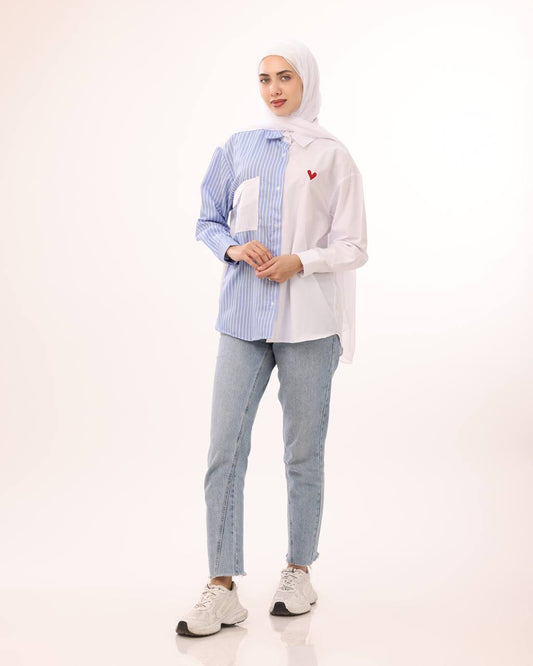 Sweetheart Contrast Shirt