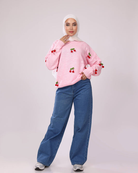Cherry Knit Sweater