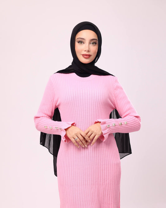 Pink Wool Dress