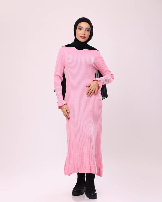 Pink Wool Dress