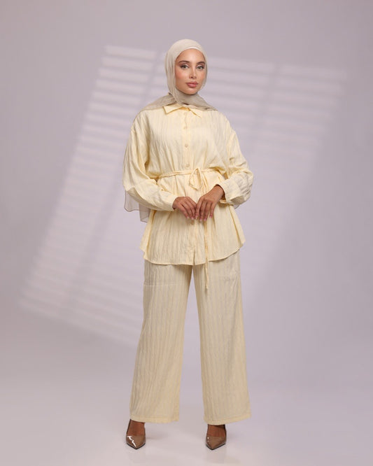 Butter Cream Tie-Waist Set