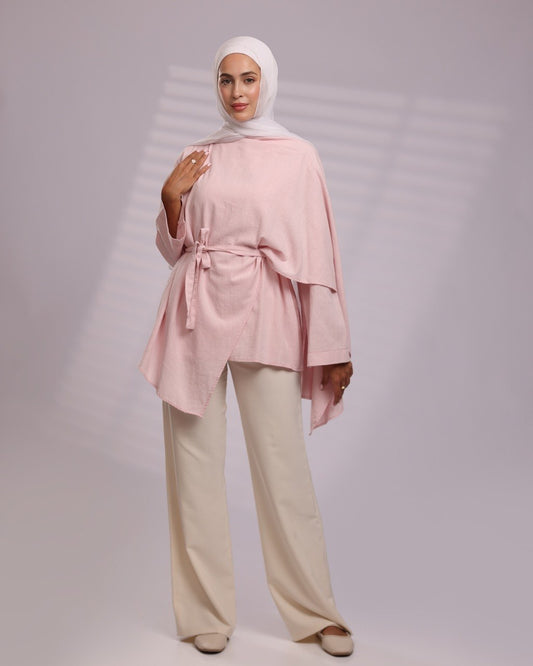 Blush Serenity Wrap Shirt