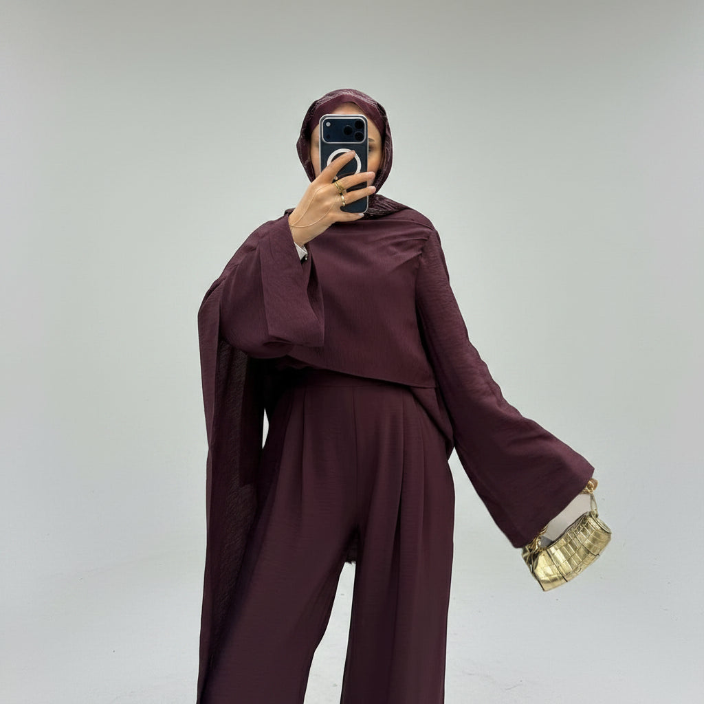 Bold Elegance in Deep Burgundy