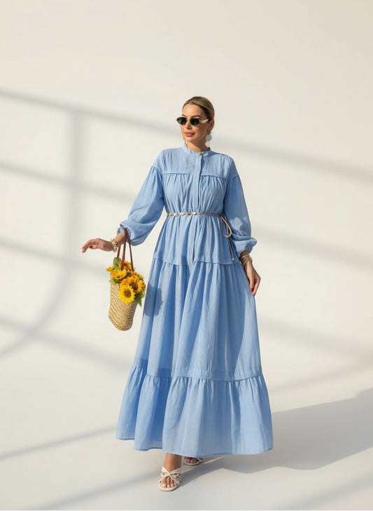 Sky Pearl Maxi Dress