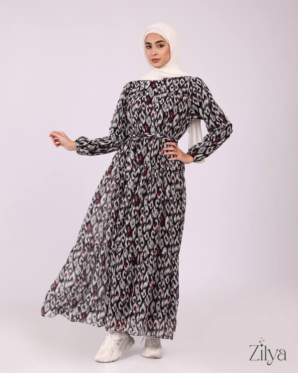 Leopard Black Dress