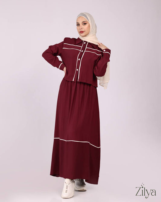 Classy Burgundy Set