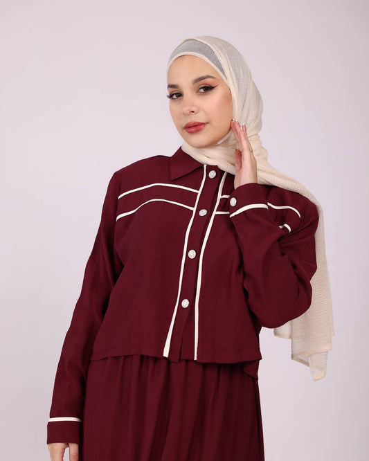 Classy Burgundy Set