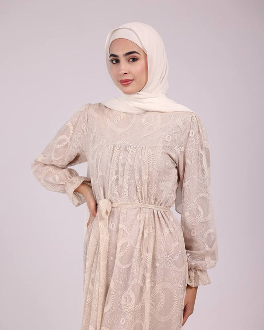 Off-White Lace Dress