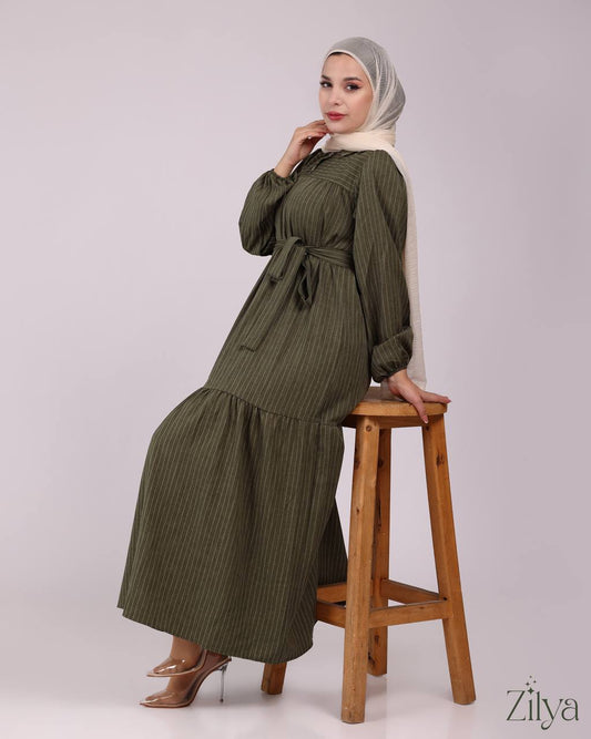 Olive Green Dress