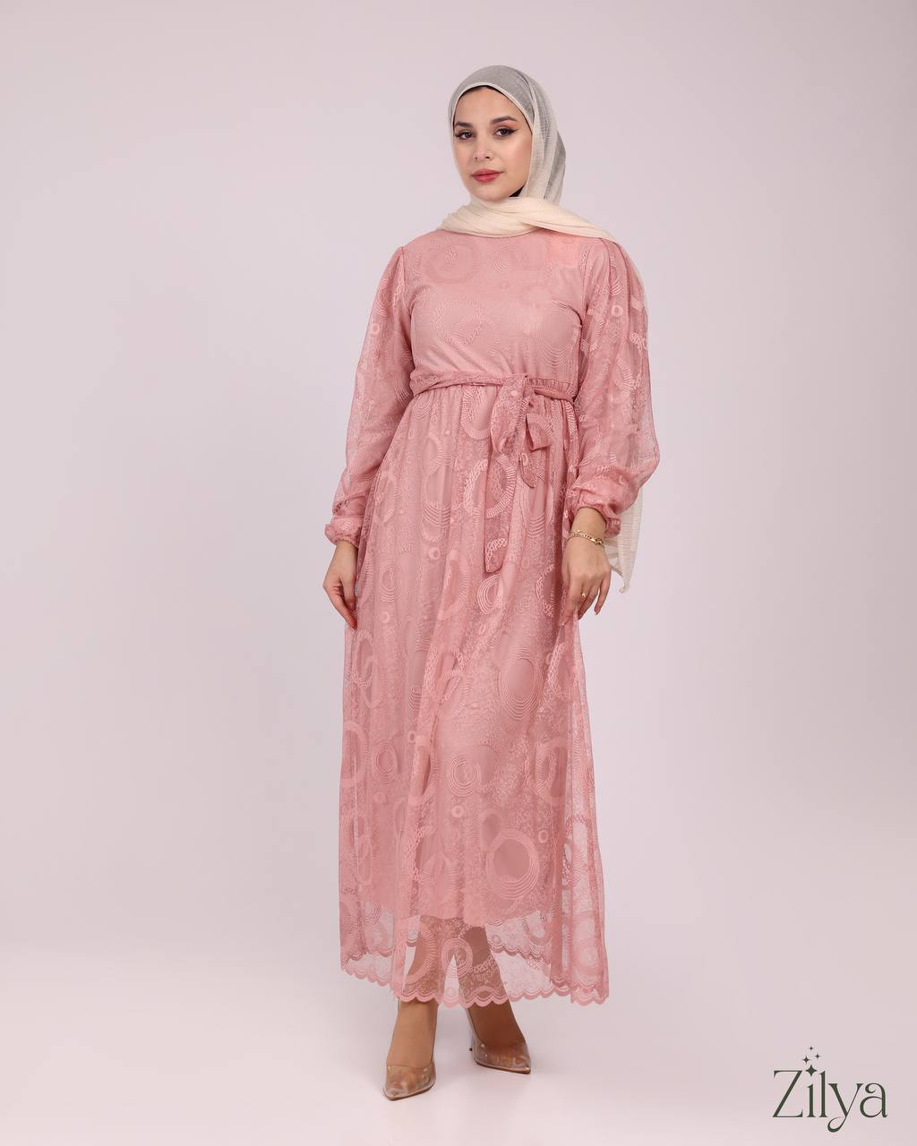 Pink Lace Dress