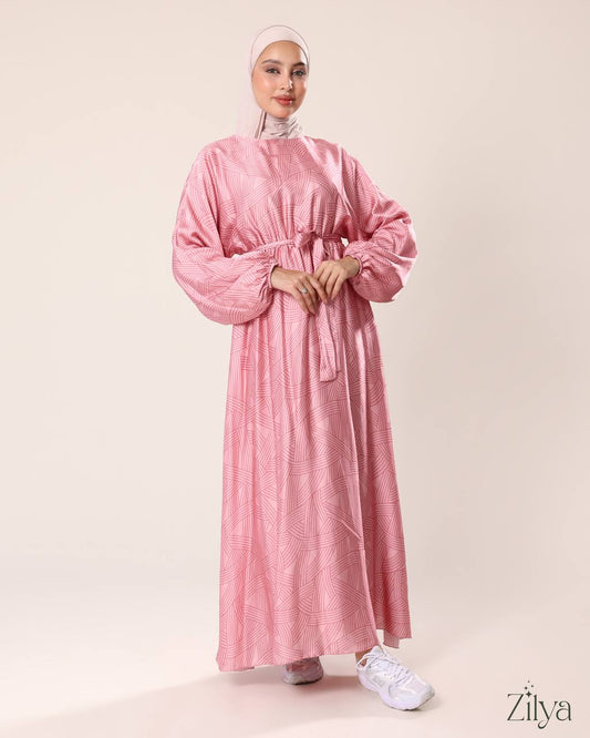 Baby Pink Satin Dress
