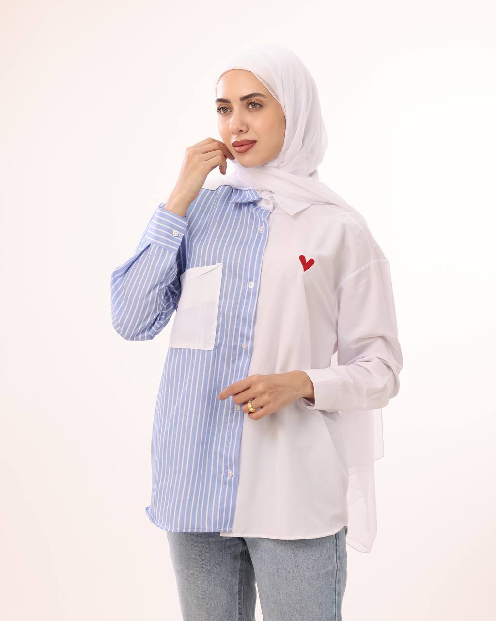Sweetheart Contrast Shirt