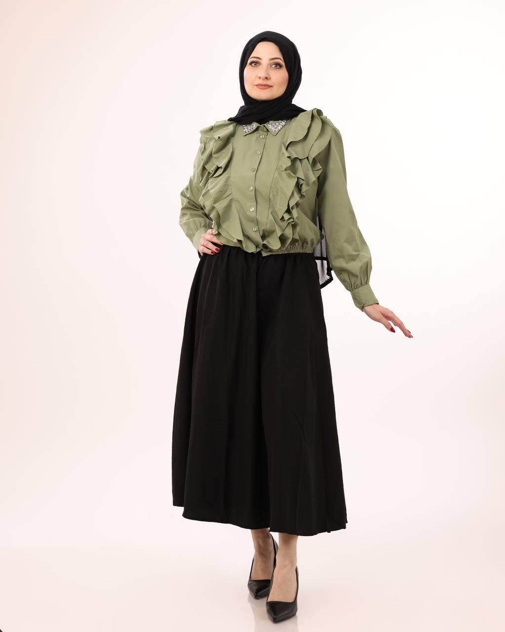 Black Flowy Skirt