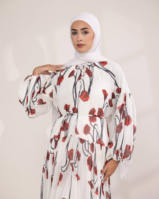 Scarlet Floral Dress