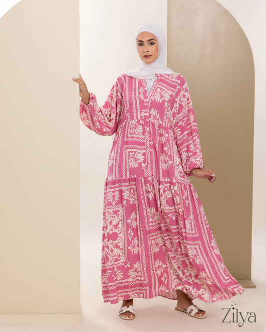 Pink Blossom Maxi Dress