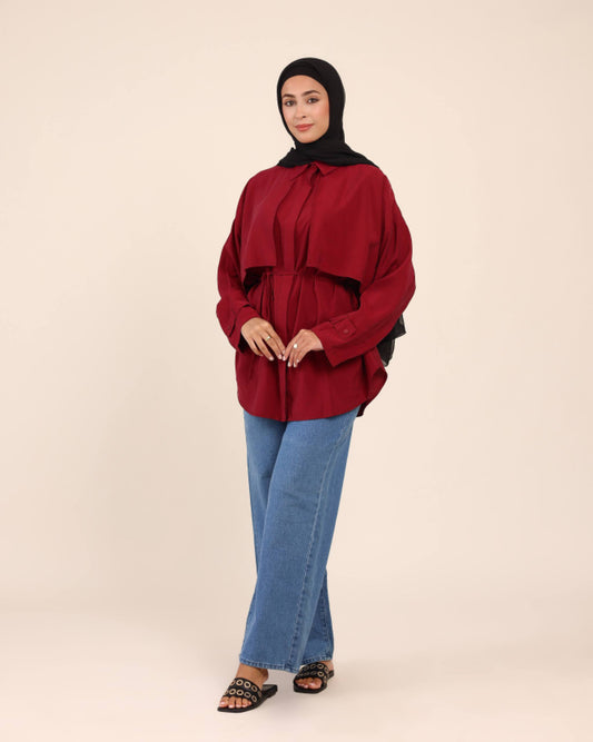 Crimson Layered Shirt